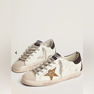Golden Goose White Sneakers with Gold Star